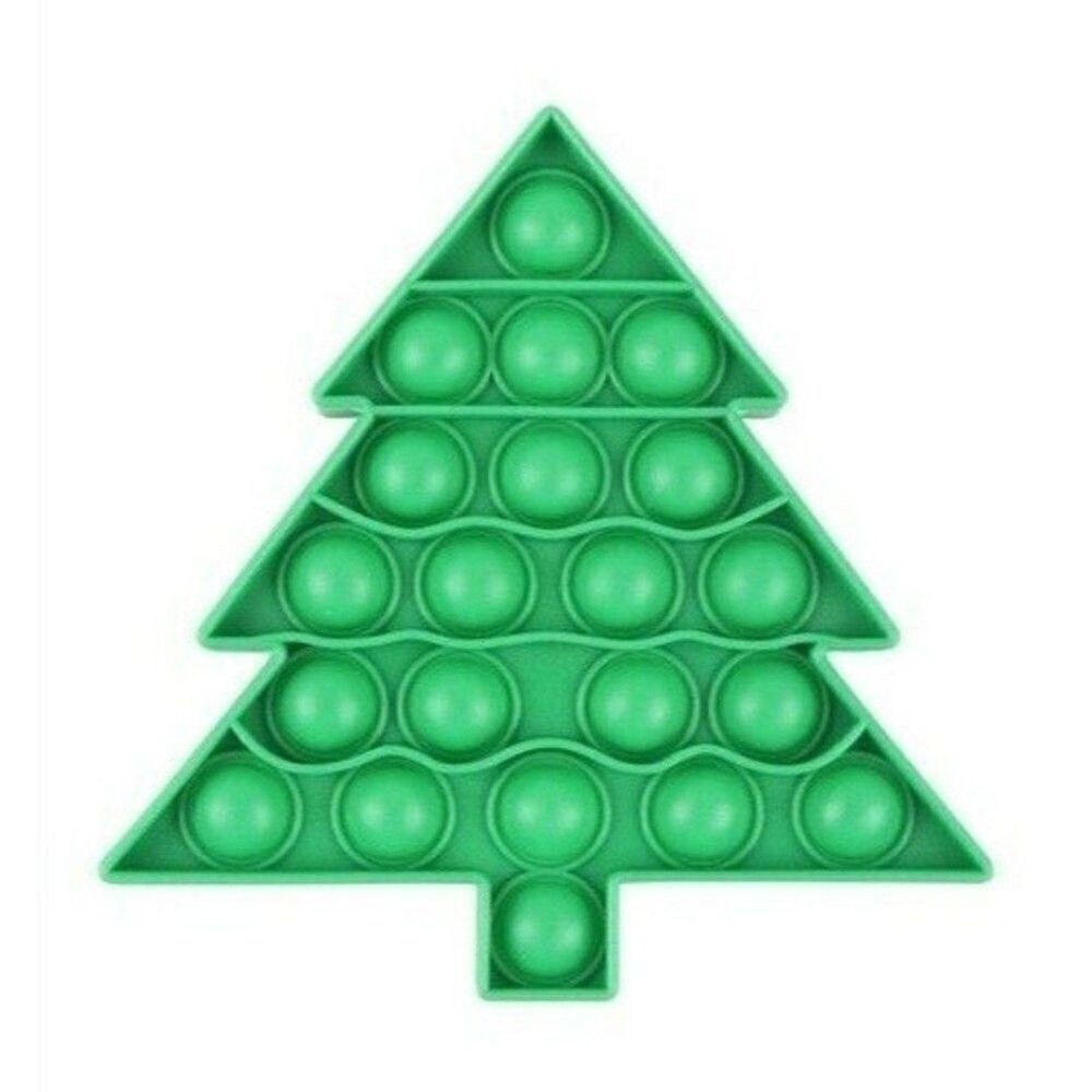 Fidget Toy Green Christmas Tree Push Pop